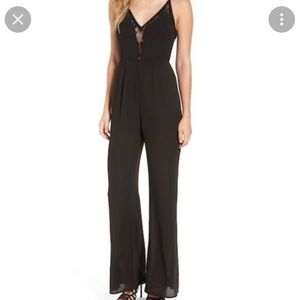 ASTR black lace jumpsuit